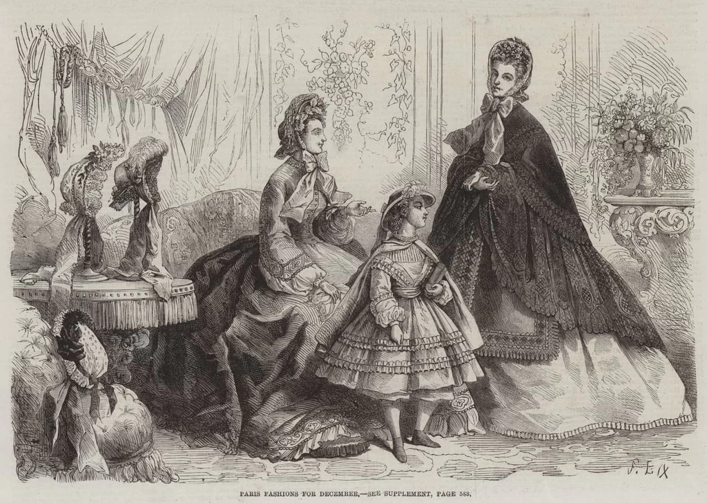 Frederic Theodore Lix - Moda di Parigi per dicembre